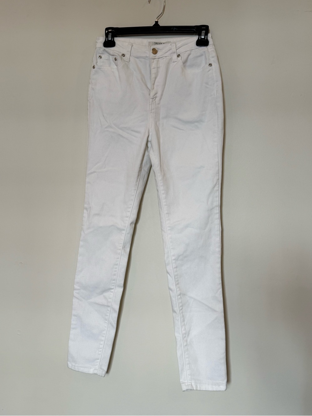 Forever 21 White High-Rise Women’s Skinny Jeans - Picture 2 of 4